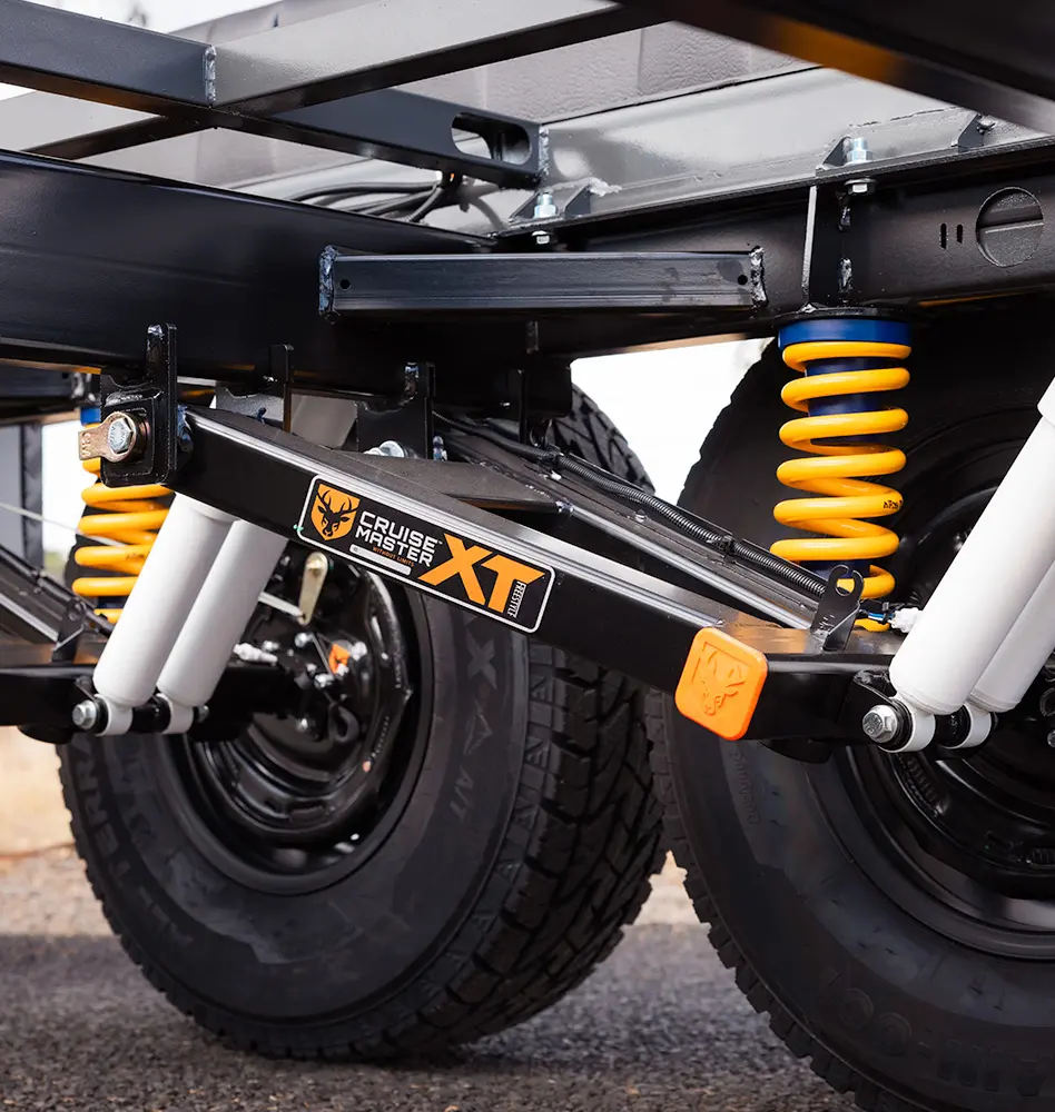 Off-road and on-road suspension components for trailers
