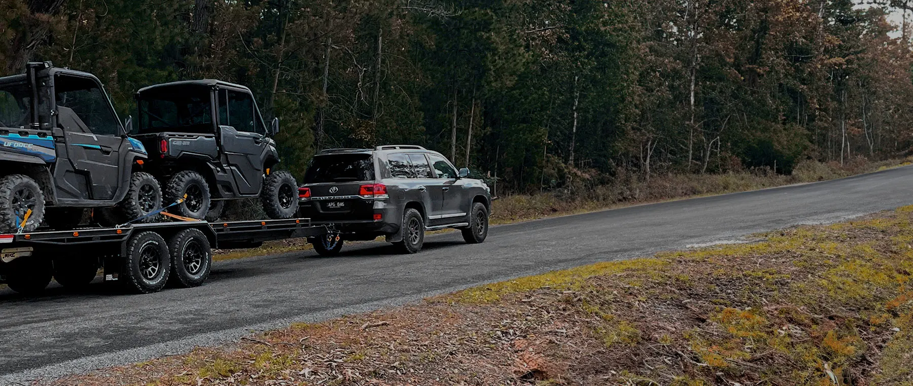 Custom built single and tandem axle toy hauler trailers by Roadking